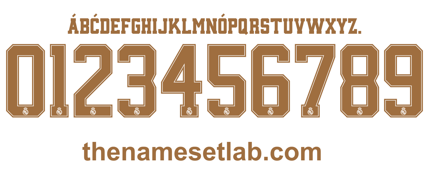 Real Madrid 2019-2020 Nameset