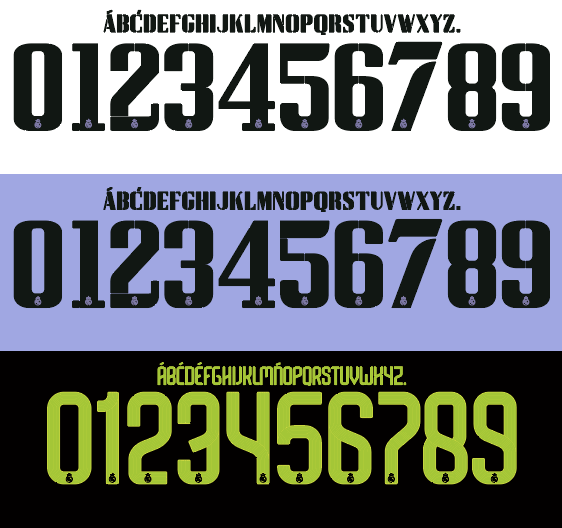 Real Madrid 2022-2023 Champions League and Cup Nameset mockup