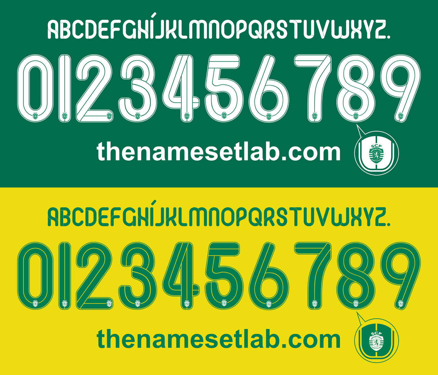 Sporting Lisbon 2014–2015 Nameset Mockup