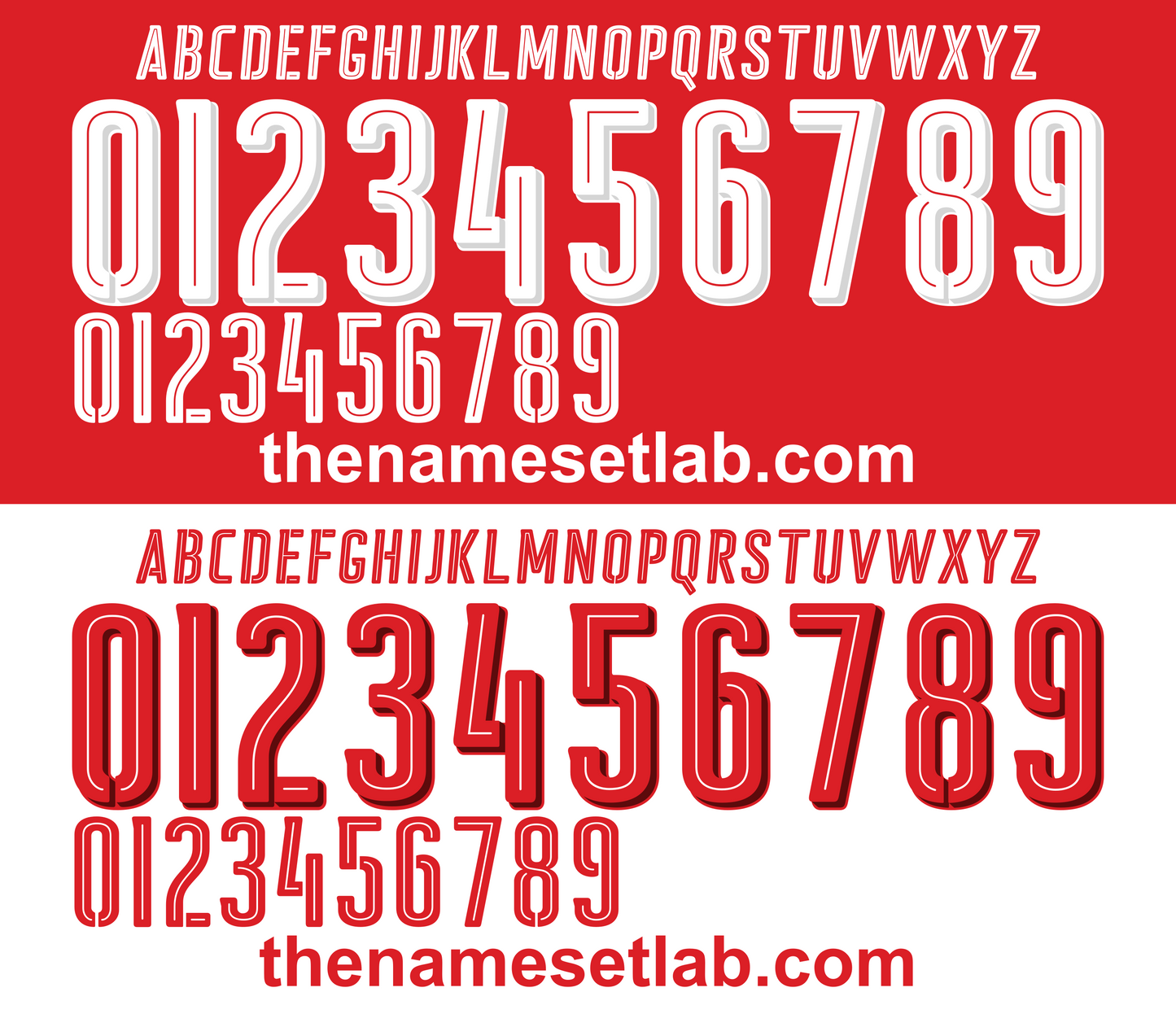 Switzerland 2016 football nameset Euro 2016 font vector file