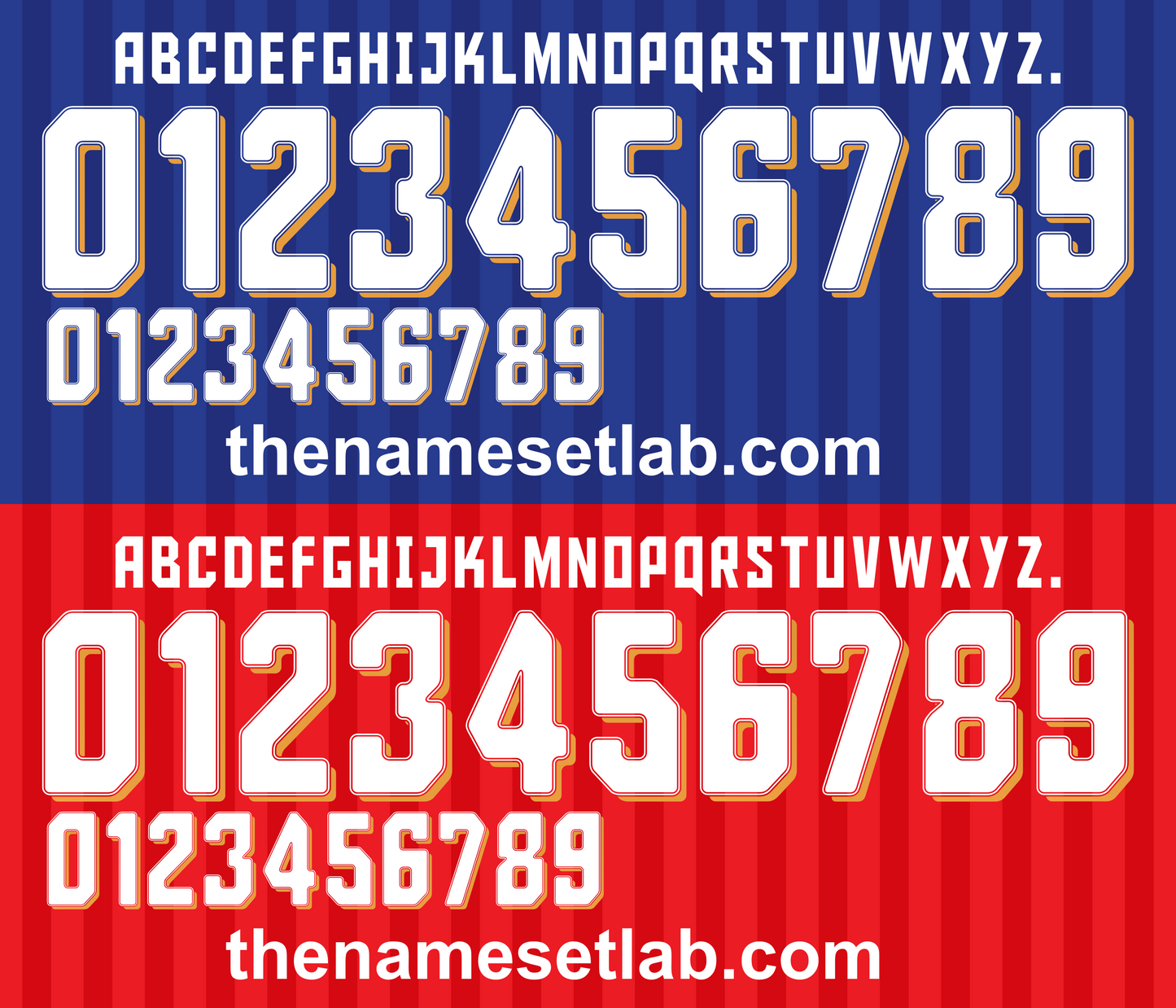 Thailand 2016-2017 Football Nameset AI Vector File