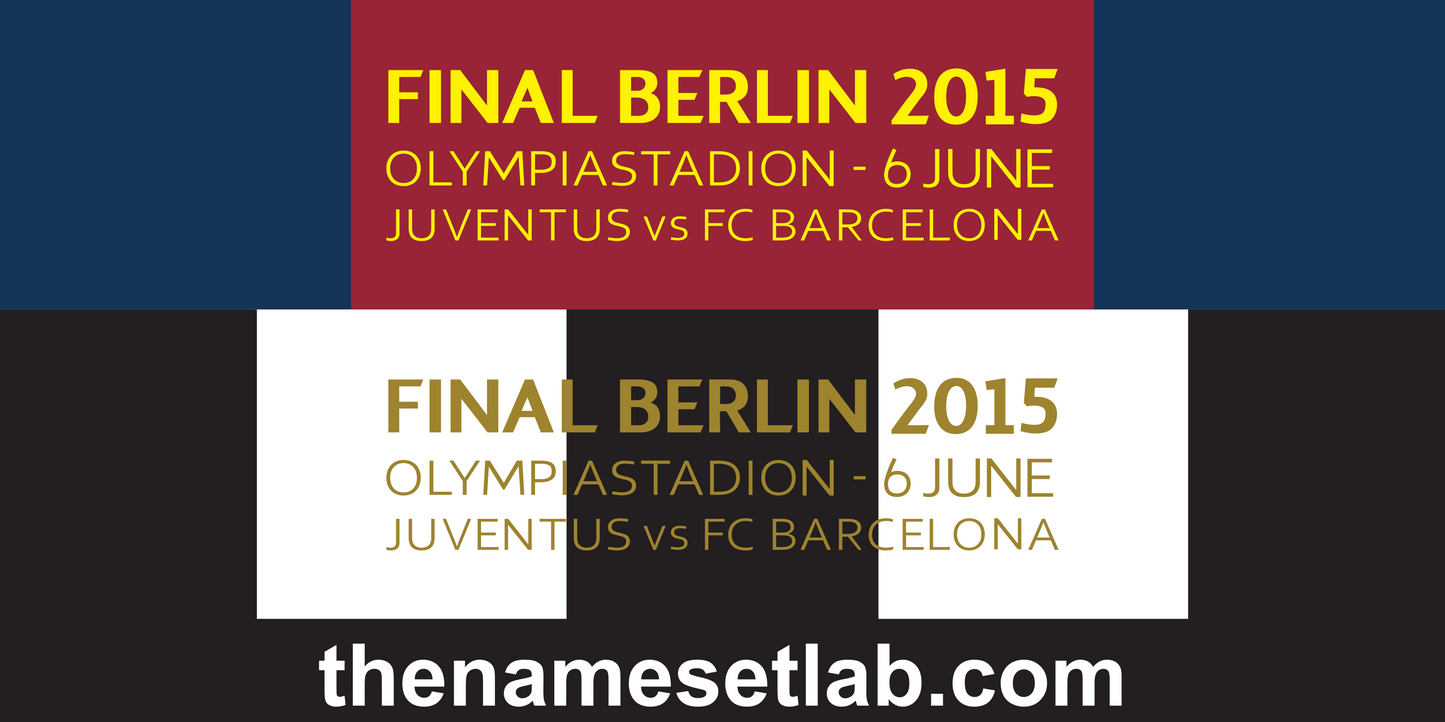 Champions League Final 2015 Match Details preview image showing the vector artwork design for this digital download.