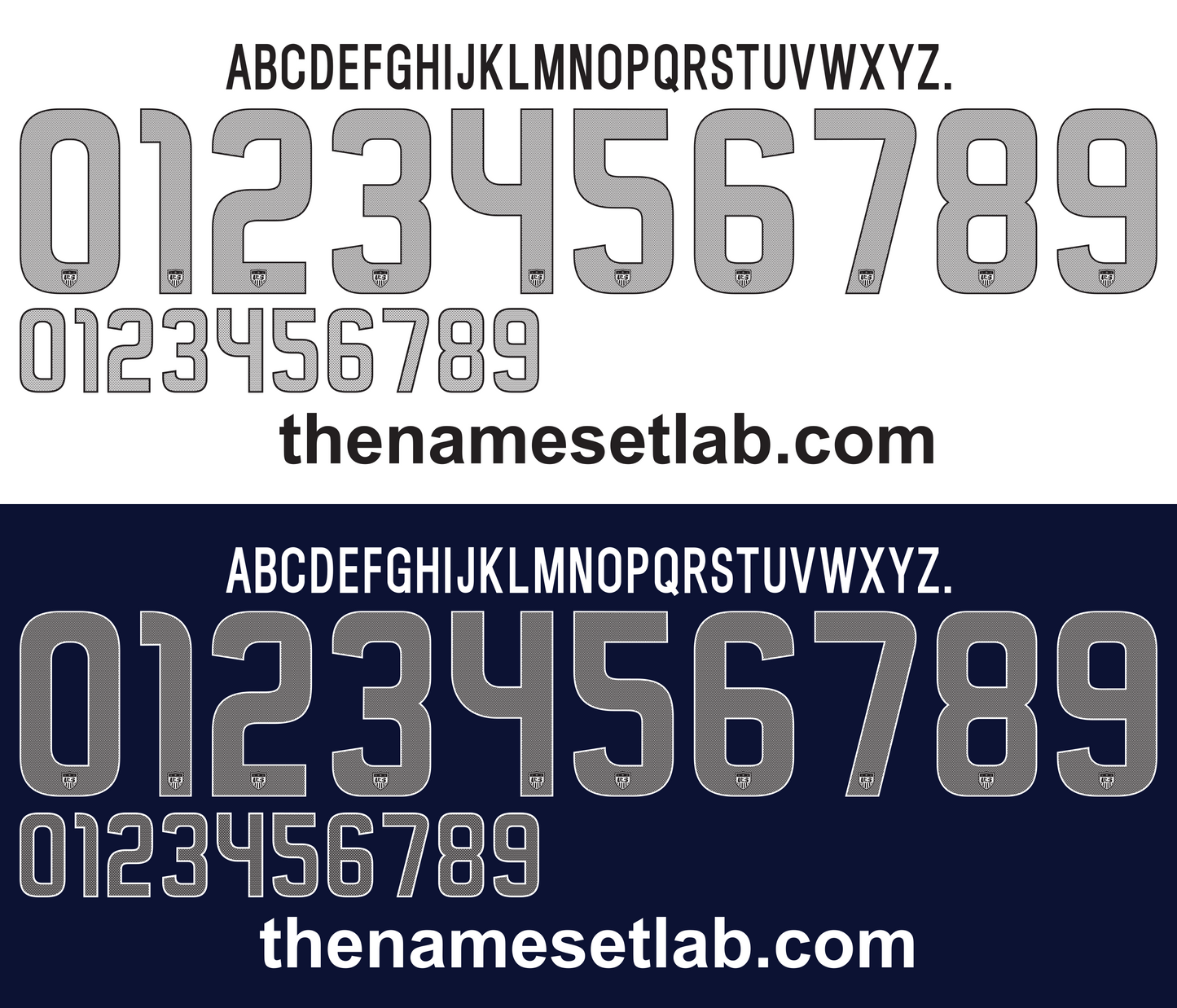 USA 2012 Football Nameset AI Vector File