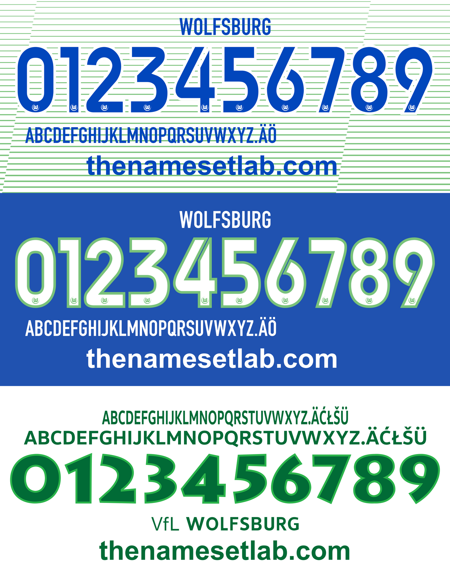 Wolfsburg 2017-2018 Nameset AI Vector File