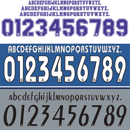 Real Madrid Vector Nameset Files