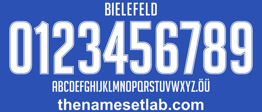 Arminia Bielefeld 2017-2018 Nameset Mockup