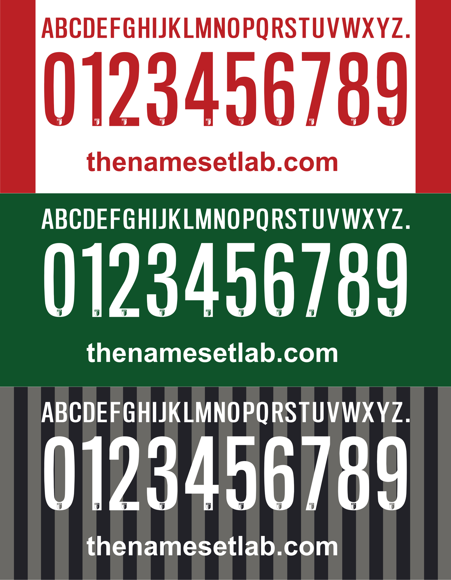 Augsburg 2014-2015 Nameset Mockup