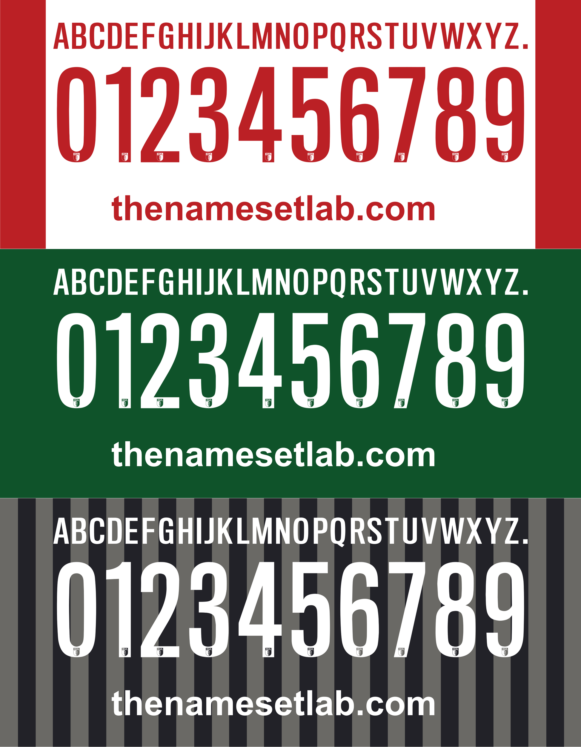 Augsburg 2014-2015 Nameset Mockup