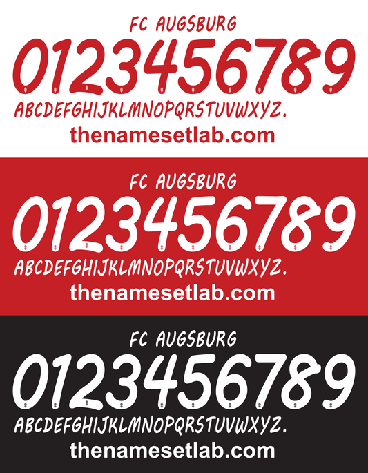 Augsburg 2015-2016 Nameset Mockup