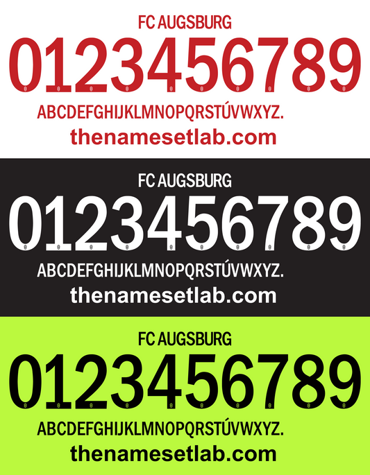 Augsburg 2016-2017 Nameset Mockup