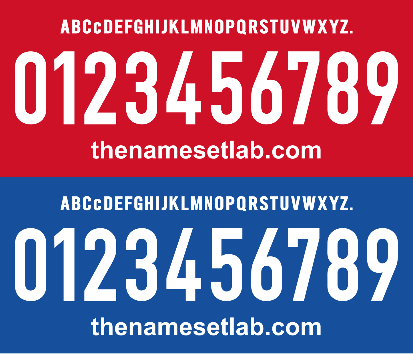Manchester United Beckham Charity 2015 nameset 15 font vector file
