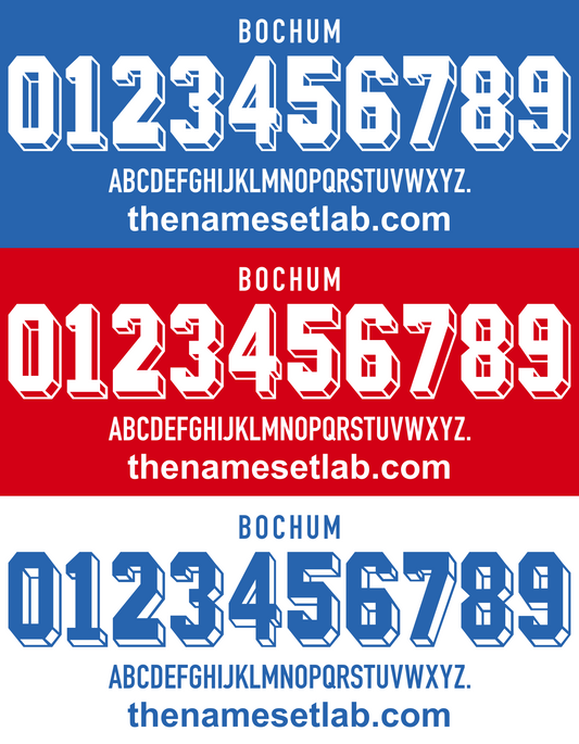 Bochum 2016-2017 Nameset AI Vector File