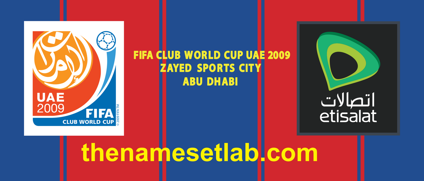 Club World Cup 2009 Match Details & Patches preview image showing the vector artwork design for this digital download.