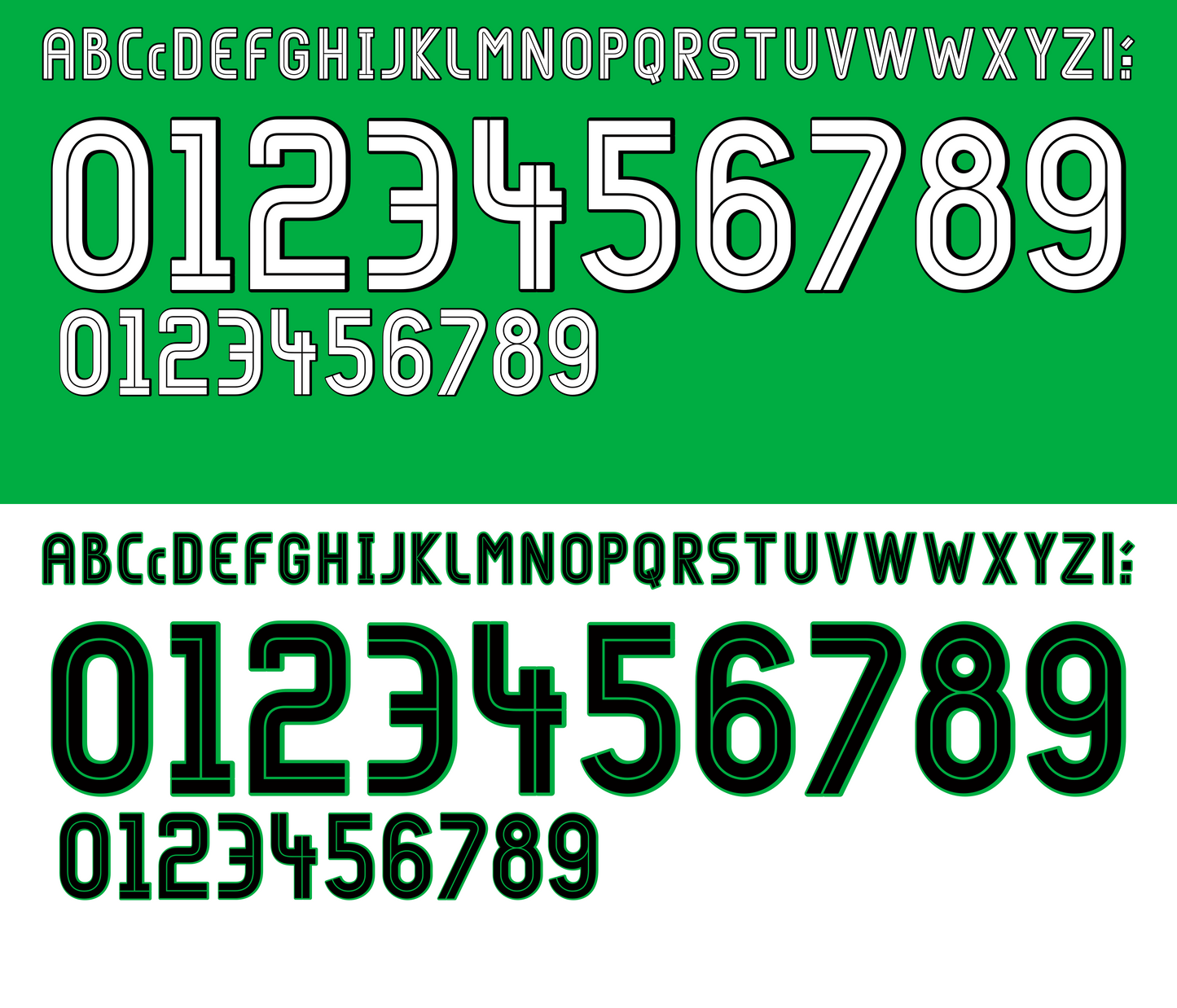 Ireland 2002 Football Nameset AI Vector File