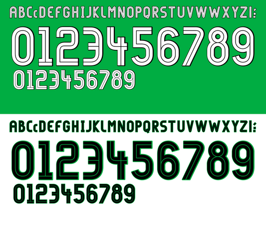 Ireland 2002 Football Nameset AI Vector File