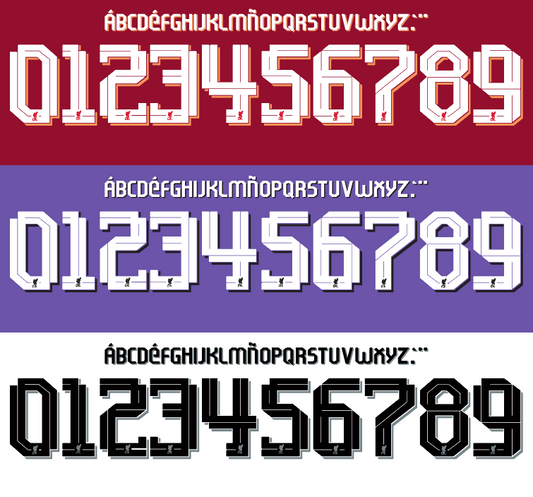 Liverpool 2023-2024 UCL / Cup Font 