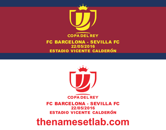Copa del Rey 2016 Match Details preview image showing the vector artwork design for this digital download.