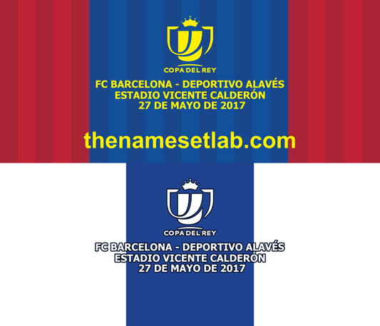 Copa del Rey 2017 Match Details preview image showing the vector artwork design for this digital download.