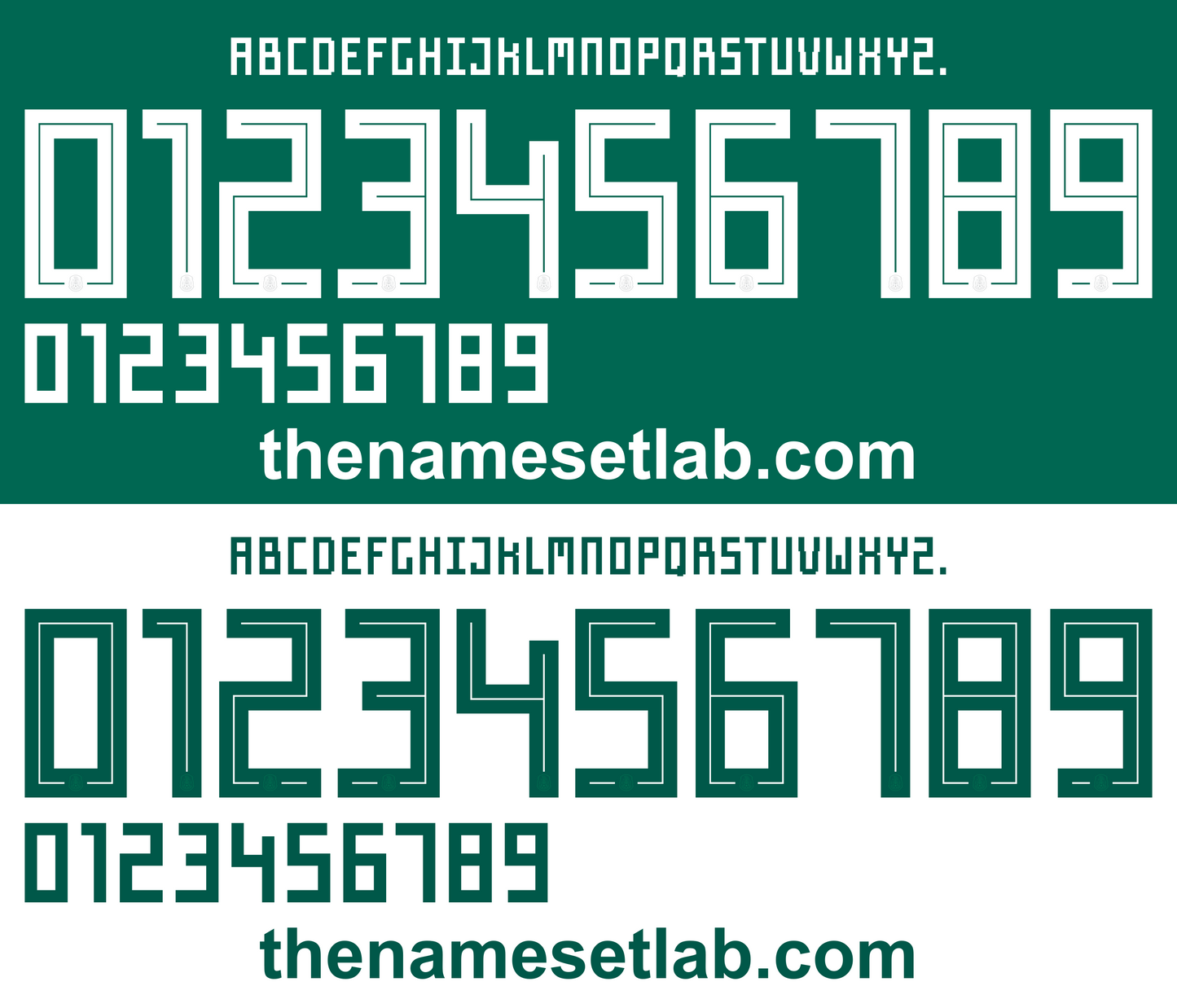 Mexico 2018 Football Nameset AI Vector File
