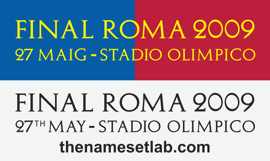 Champions League Final 2009 Match Details preview image showing the vector artwork design for this digital download.