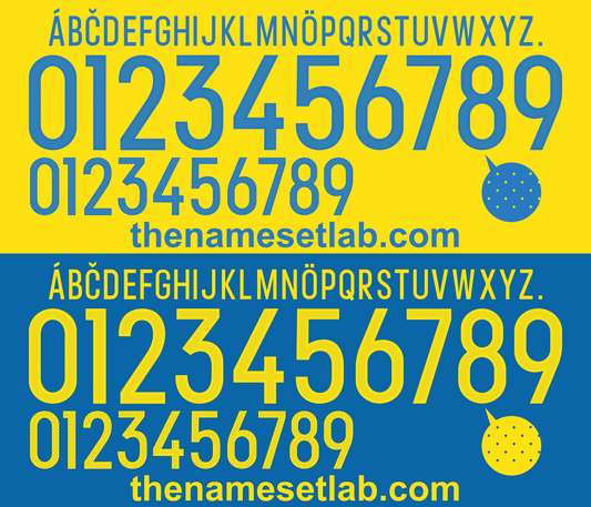 Ukraine 2016 Football Nameset AI Vector File