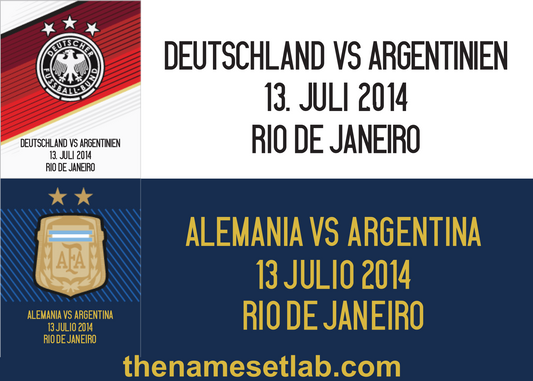 World Cup 2014 Final Match Details preview image showing the vector artwork design for this digital download.