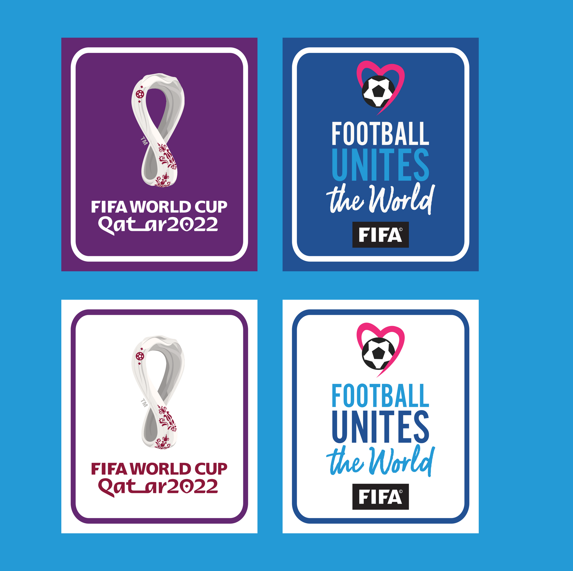 World Cup 2022 Sleeve Patches preview image showing the vector artwork design for this digital download.