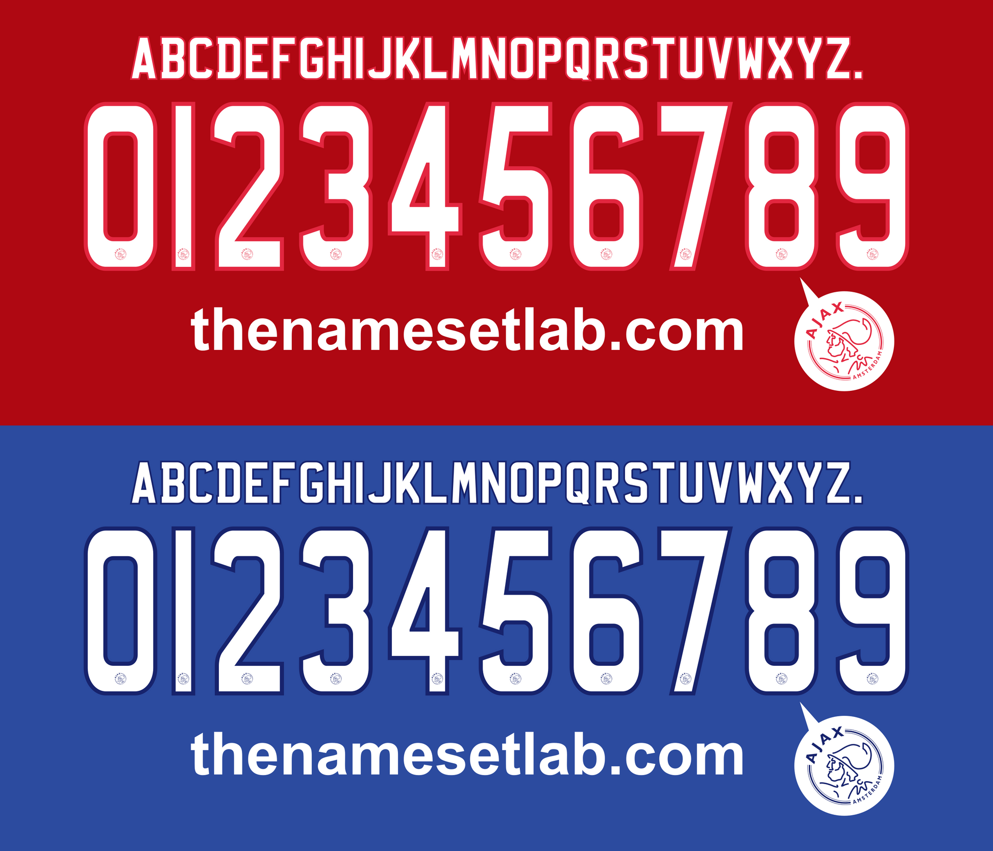 Ajax 2008–2009 Nameset mockup