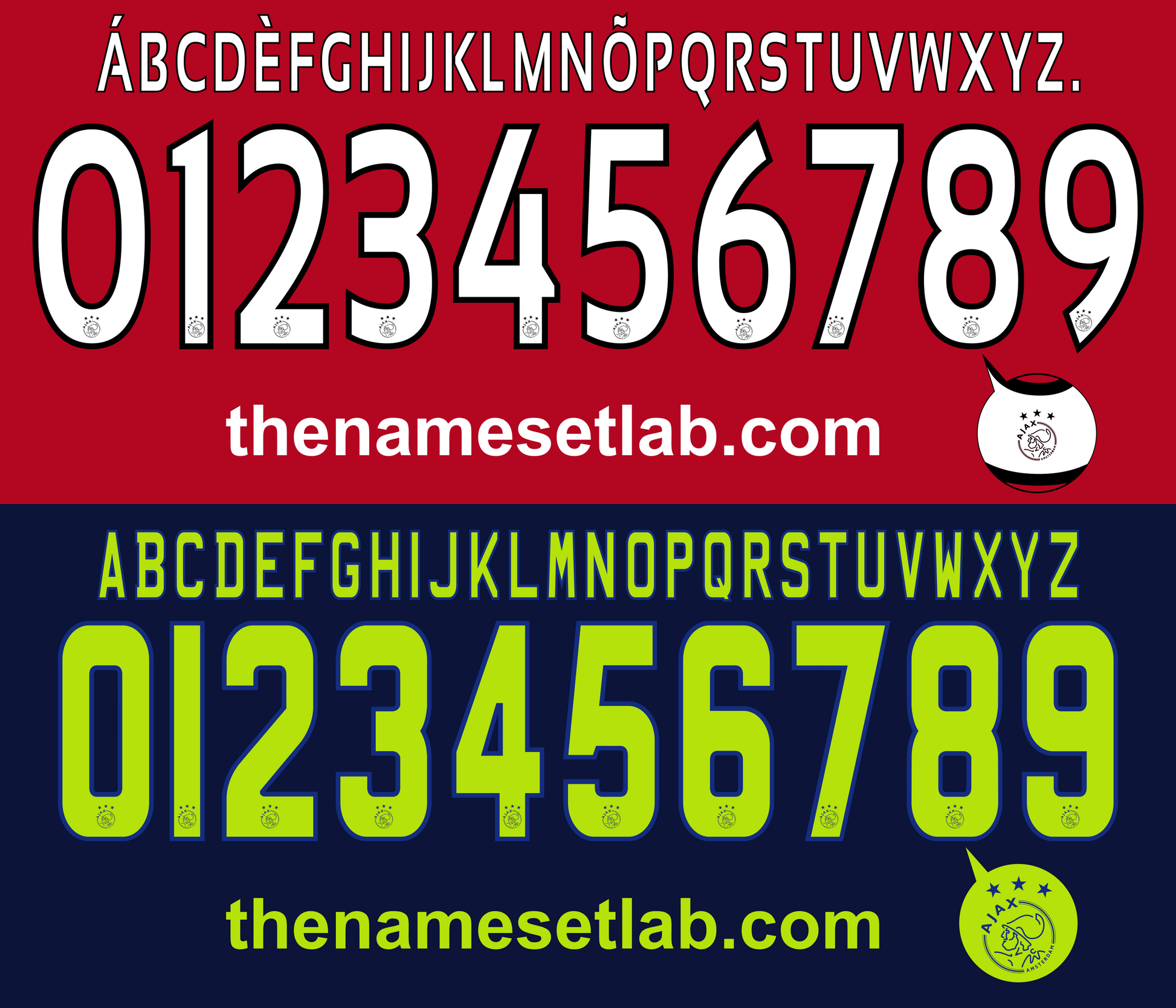 Ajax 2014–2015 Nameset Mockup