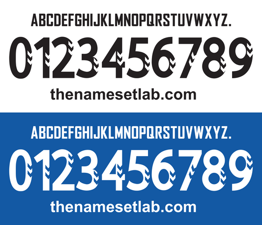 Albacete 2014-2015 shirt nameset example graphic