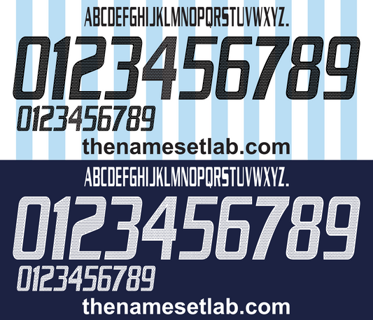 Argentina 2002 Football Nameset AI Vector File
