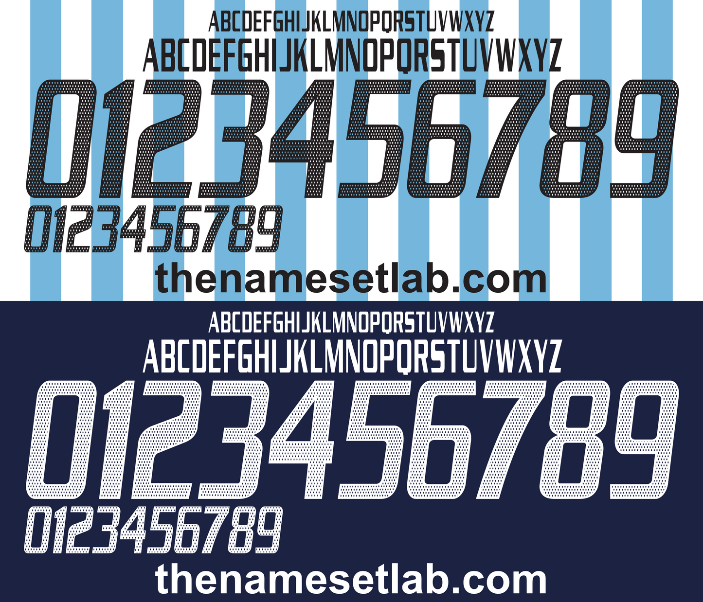 Argentina 2004 Football Nameset AI Vector File