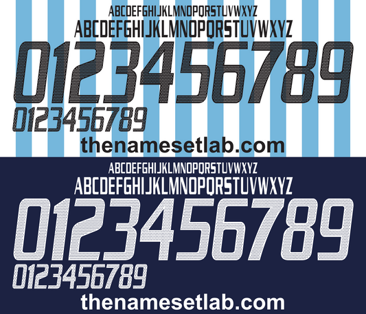 Argentina 2004 Football Nameset AI Vector File