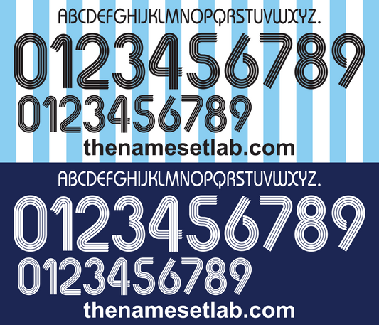 Argentina 2006 Football Nameset AI Vector File