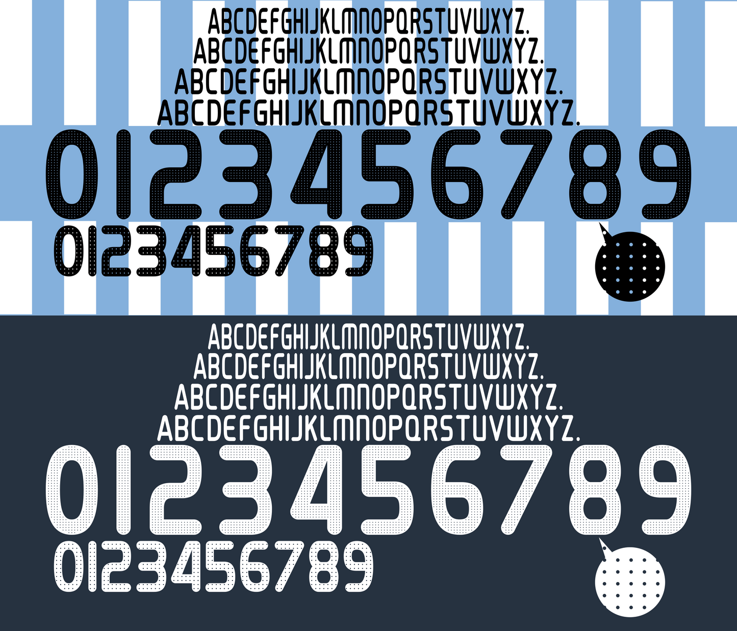 Argentina 2008-2010 Football Nameset AI Vector File