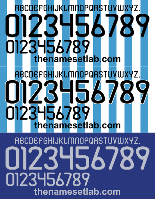 Argentina 2010 Football Nameset AI Vector File