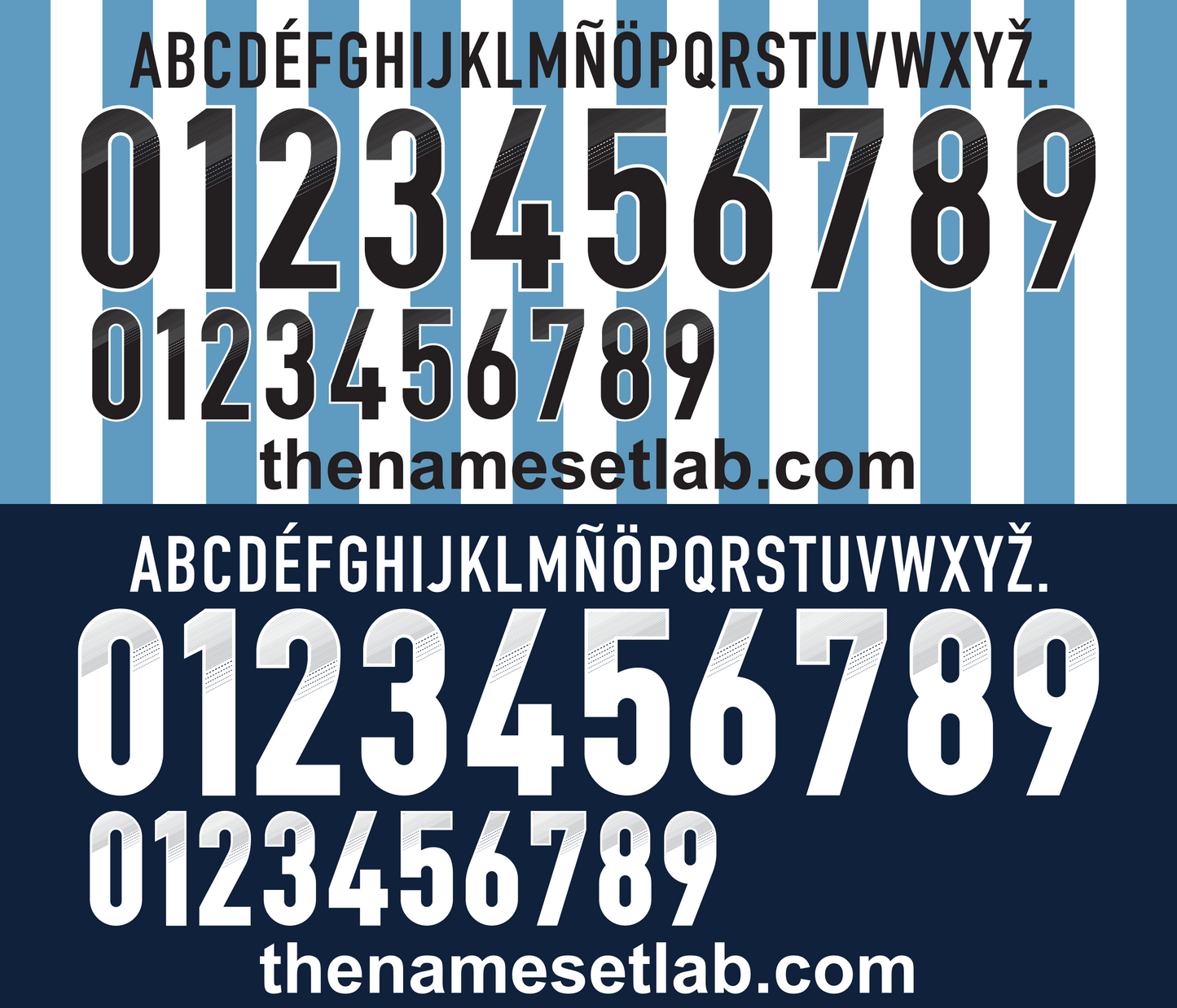 Argentina 2012-2014 Football Nameset AI Vector File