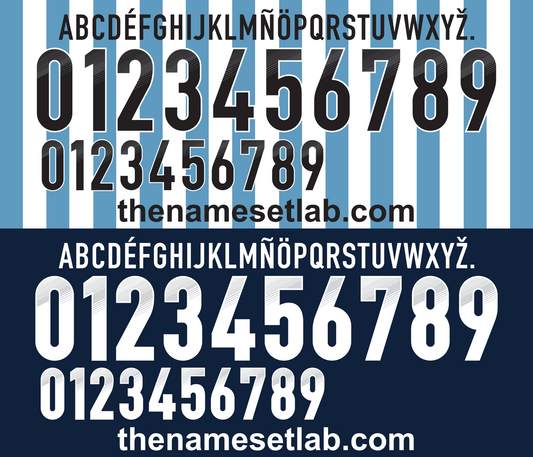 Argentina 2012-2014 Football Nameset AI Vector File