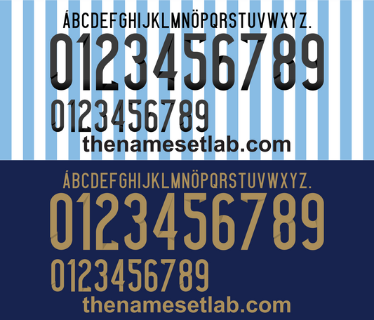 Argentina 2014 Football Nameset AI Vector File