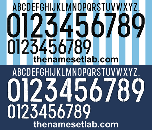 Argentina 2016 Football Nameset AI Vector File