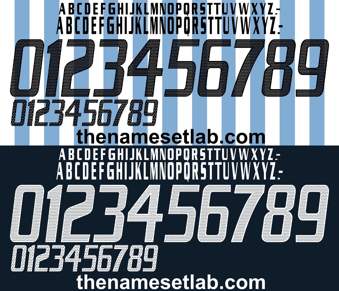 Argentina 1995 Football Nameset AI Vector File