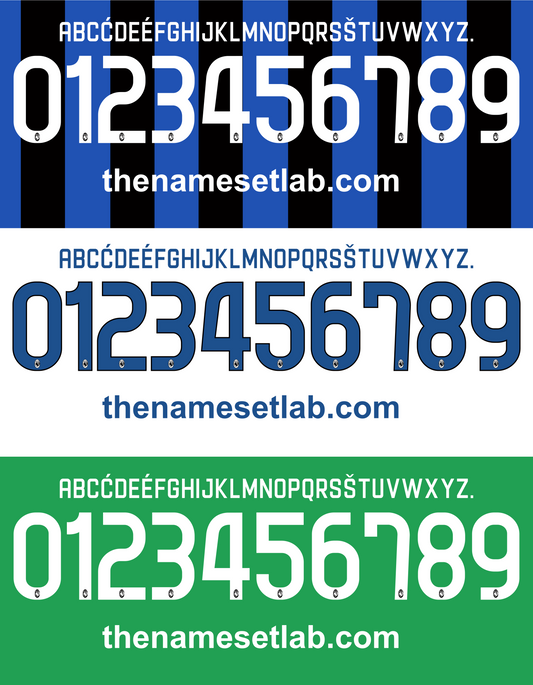 Atalanta 2017-2018 Nameset AI Vector File