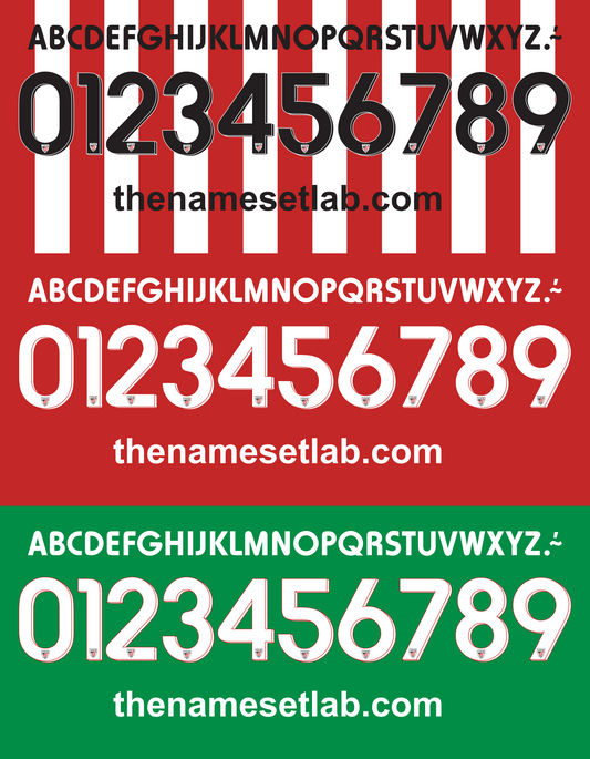 Athletic Bilbao 2014-2015 shirt nameset mockup graphic
