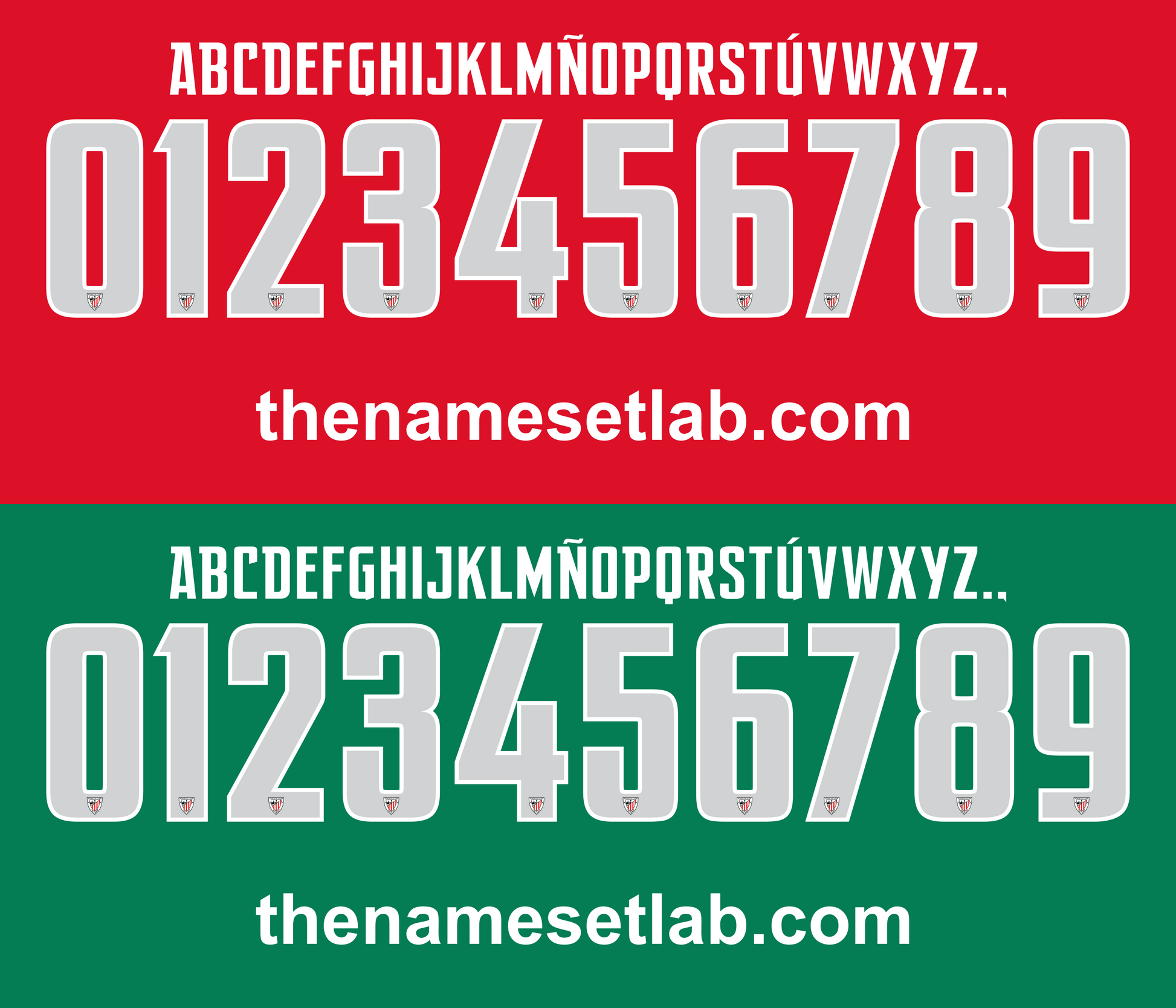Athletic Bilbao 2016-2017 shirt nameset mockup 