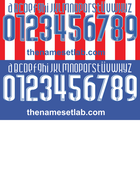 Atletico Madrid 2007-2008 Nameset AI Vector File