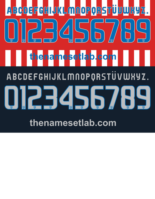 Atletico Madrid 2008-2009 Nameset AI Vector File