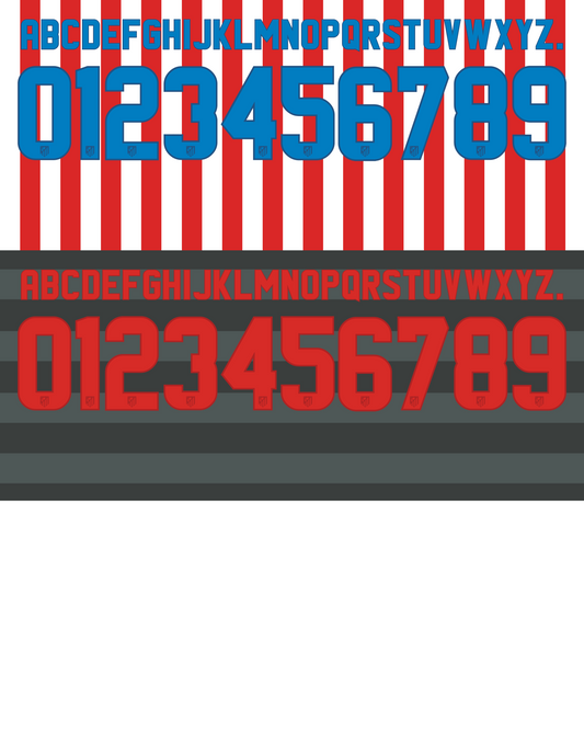 Atletico Madrid 2009-2010 Nameset AI Vector File