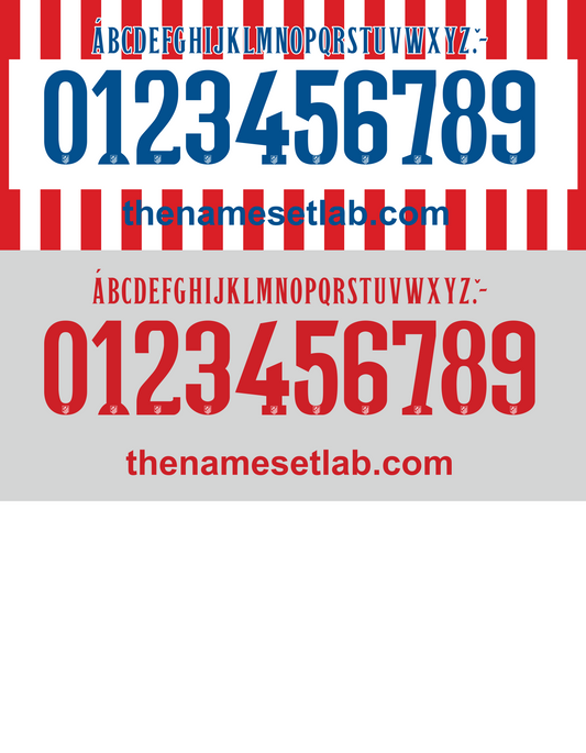 Atletico Madrid 2014-2015 Nameset AI Vector File