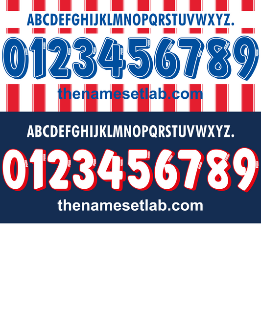 Atletico Madrid 1994-1996 Nameset AI Vector File