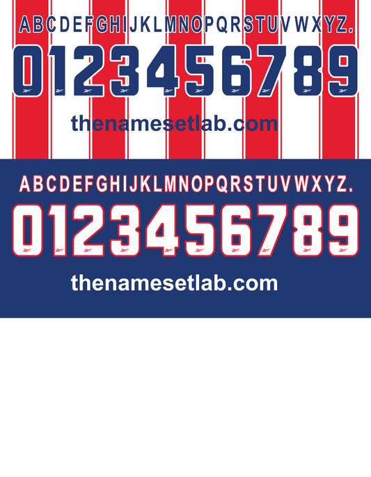 Atletico Madrid 1999-2000 Nameset AI Vector File
